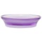 Round Soap Dish Made From Thermoplastic Resins in Purple Finish
